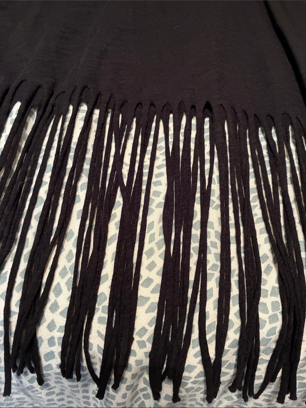 Black Express Fringe Tank Top - Picture 3 of 5